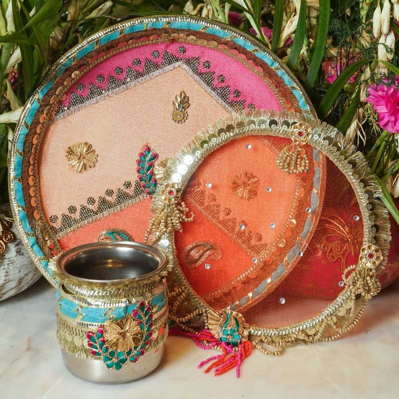 Anokhi Colorful Karwa Chauth Thali Set