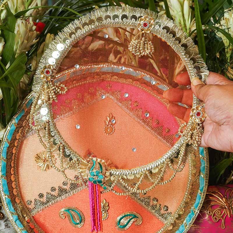 Anokhi Colorful Karwa Chauth Thali Set