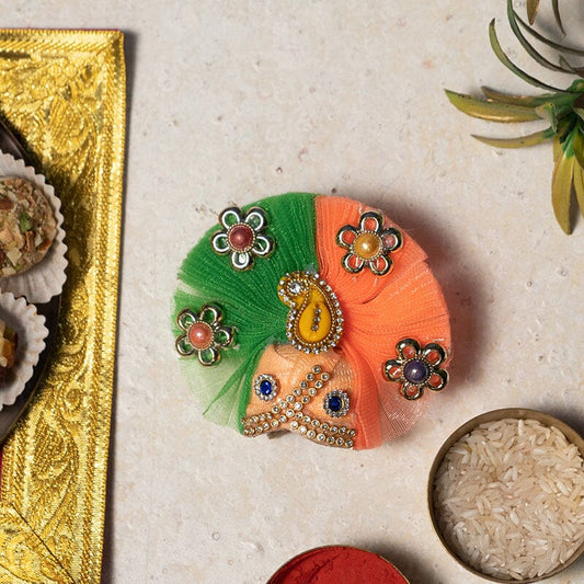 Laddu Gopal Pagdi with Embellishment - Size no. 1