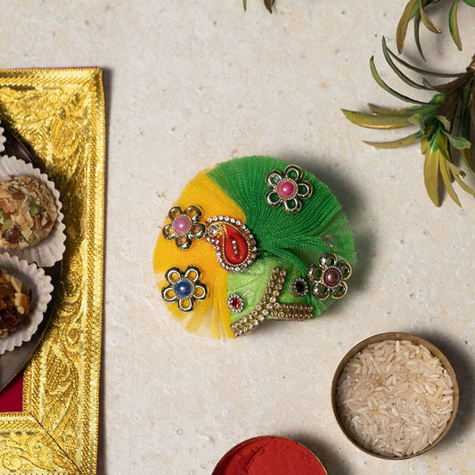 Laddu Gopal Pagdi with Embellishment - Size no. 1