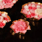 Rose Floral Wax Lotus Candle Urli (Gold)