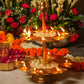 Astounding Layer Lotus Diya Urli Stand