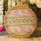 Shehnaaz Embellished Pink Karwa Chauth Thali Set