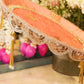 Charming Peach Karwa Chauth Thali