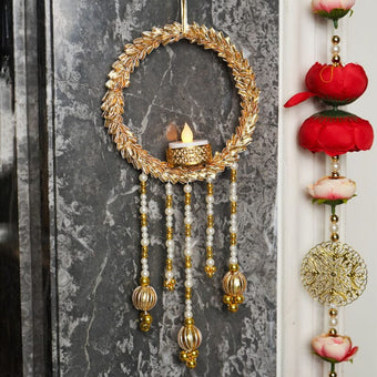 Jhumka Hanging T-light Holder Set Of 2