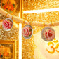 Festive Pink Mandir Hanging Toran/ Bandhanwar