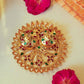 Golden Round Roli Akshat Mini Platter