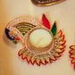 Festive Peacock Decorative Tealight Candle Holder