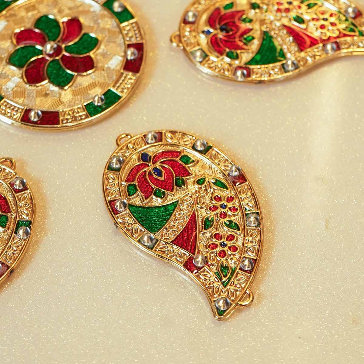 Festive Paisley Acrylic Rangoli Set