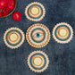 Festive Blue Evil Eye Decorative Diya Rangoli Set of 5