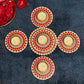 Festive Colorful Decorative Diya Set of 5