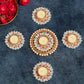 Festive Floral Diya Rangoli Set of 5