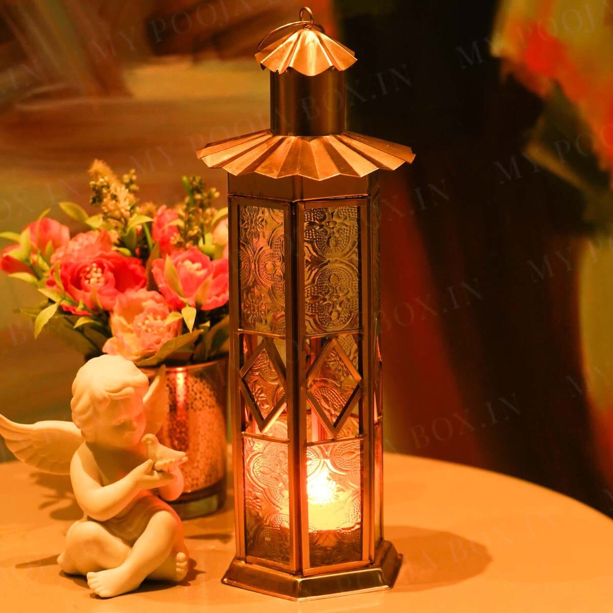 Luminous Glass Lantern