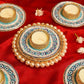 Blue Evil Eye Decorative Diya Rangoli Set of 5