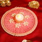 Handcrafted Pink Floral T-light Holder