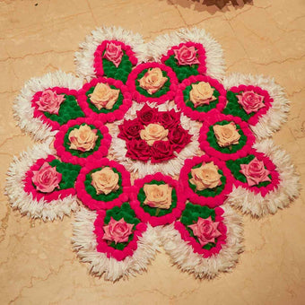 Handcrafted Floral Rangoli