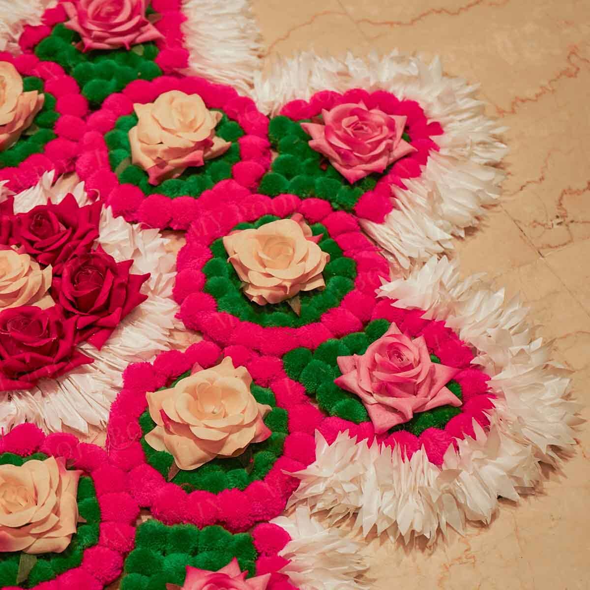 Handcrafted Floral Rangoli