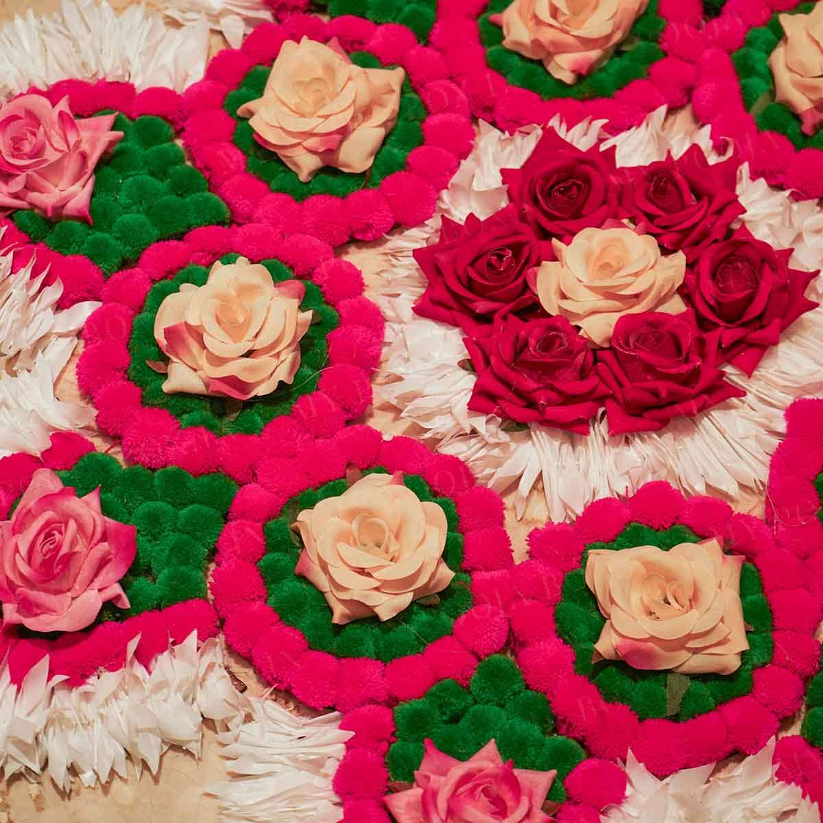 Handcrafted Floral Rangoli