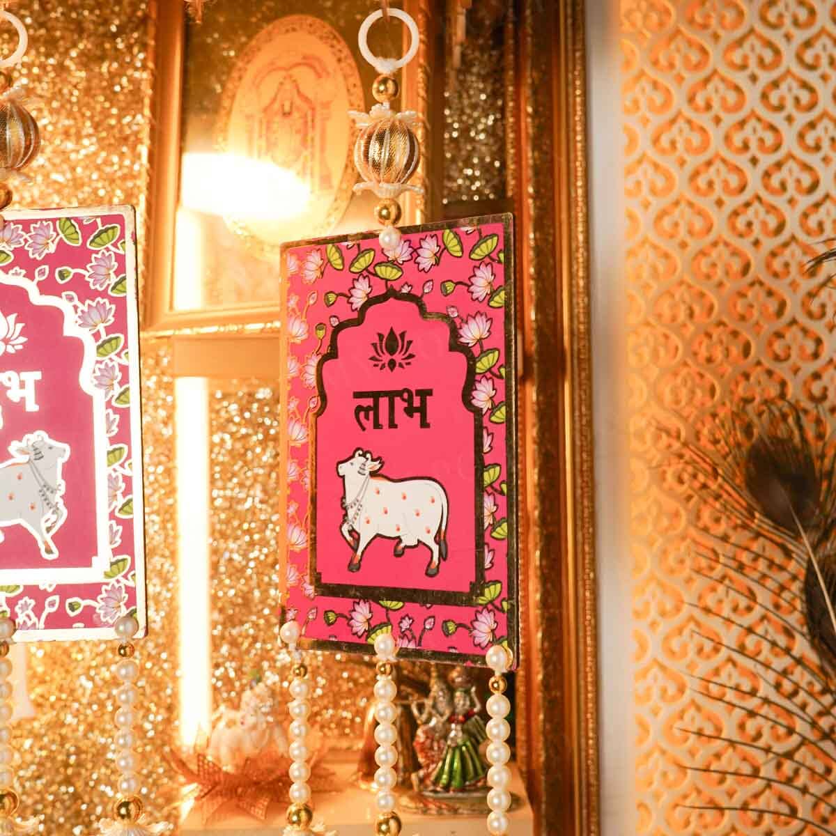 Handcrafted Shubh Labh Door Hanging