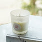 Clear Quartz Vanilla Natural Healing Crystal Candle