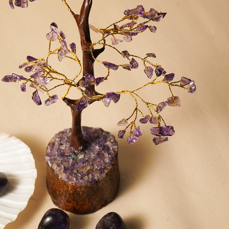 Amethyst Gemstone Money Tree 100 Beads