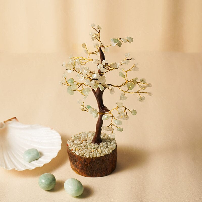 Green Aventurine Healing Crystal Feng Shui Tree for Love 100 Beads