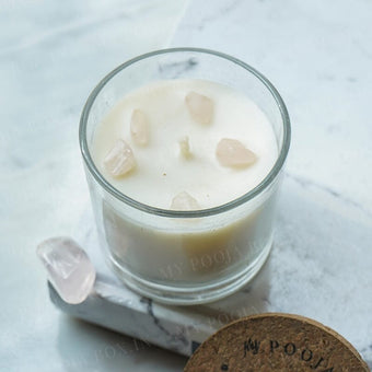 Focus & Clarity Natural Healing Crystal Candle