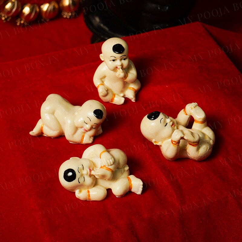 Piano Baby Figurines Set of 4 for Home Decor