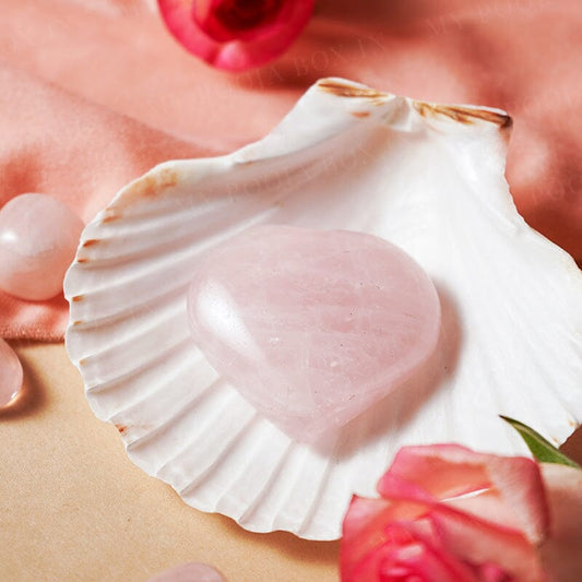 Rose Quartz Heart Showpiece
