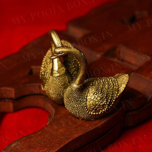 Feng Shui Pair of Golden Swan for Good Fortune