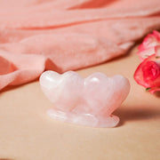 Rose Quartz Sweet Heart Showpiece