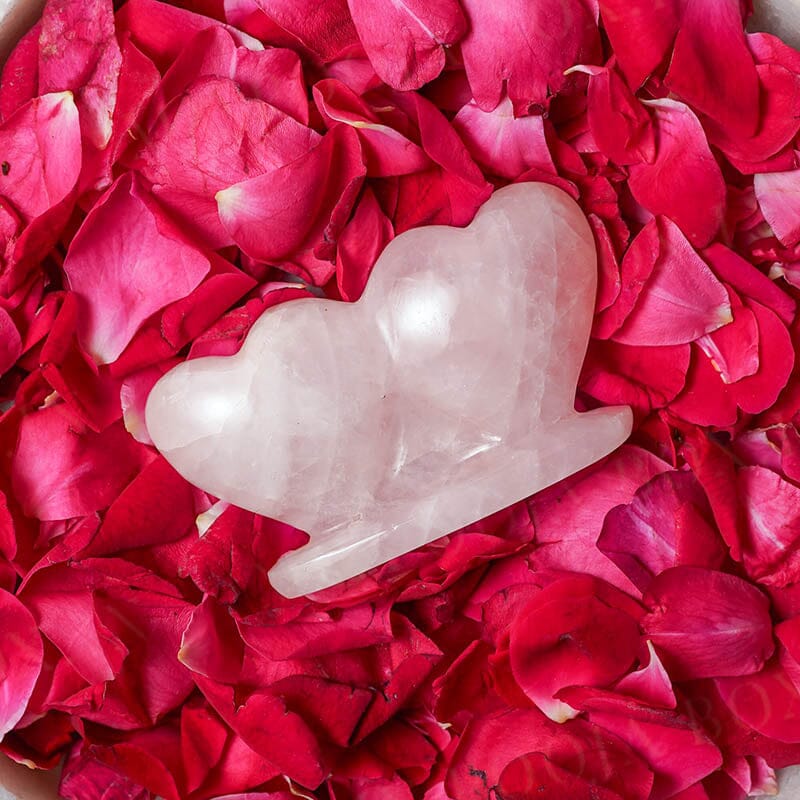 Rose Quartz Sweet Heart Showpiece