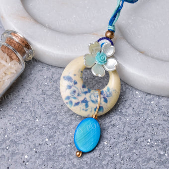 Evil Eye Flowering Bhaiya Bhabhi Rakhi