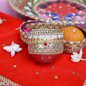 Royal Peacock Pooja Thali Set