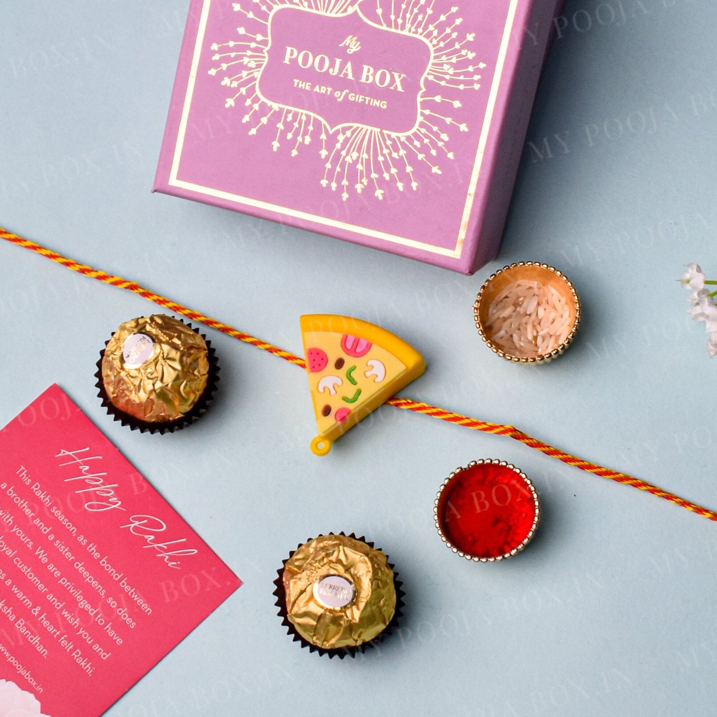 Cheesy Pizza Treat Quirky Kids Rakhi