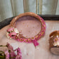 Pink Floral Luxe Karwa Chauth Thali Set
