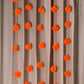 Orange Floral PomPom Backdrop Door Hanging Set Of 5
