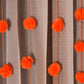 Orange Floral PomPom Backdrop Door Hanging Set Of 5