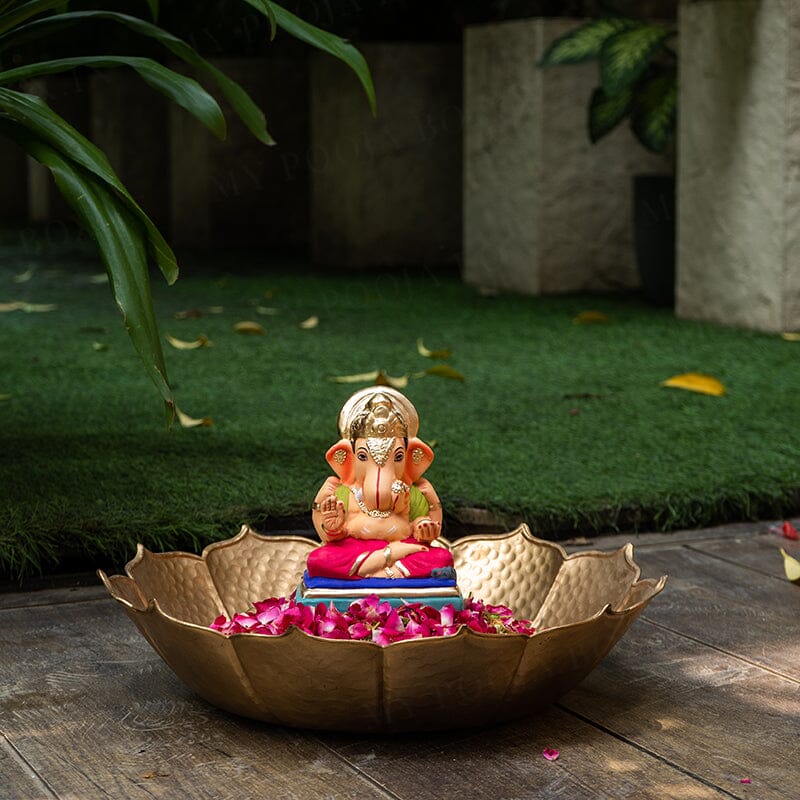 6INCH Eco-Friendly Dagdusheth Ganapati | Plant-A-Ganesha