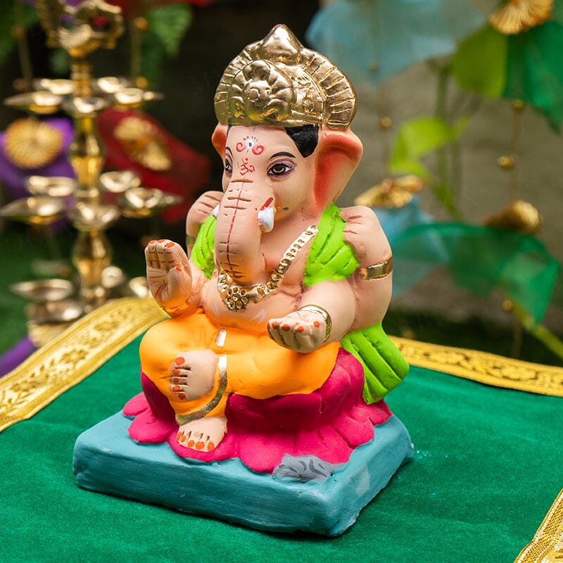 6INCH Eco-Friendly Kamal Ganesha | Plant-A-Ganesha