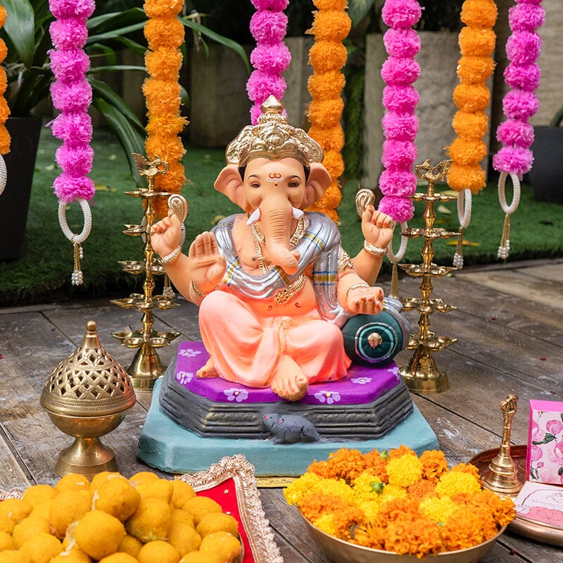 1.5FEET Eco-Friendly Brahman Ganpati | Plant-A-Ganesha