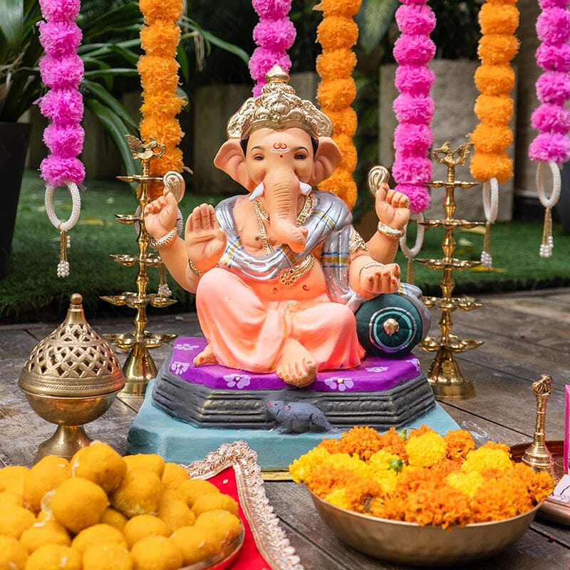 1.5FEET Eco-Friendly Brahman Ganpati | Plant-A-Ganesha