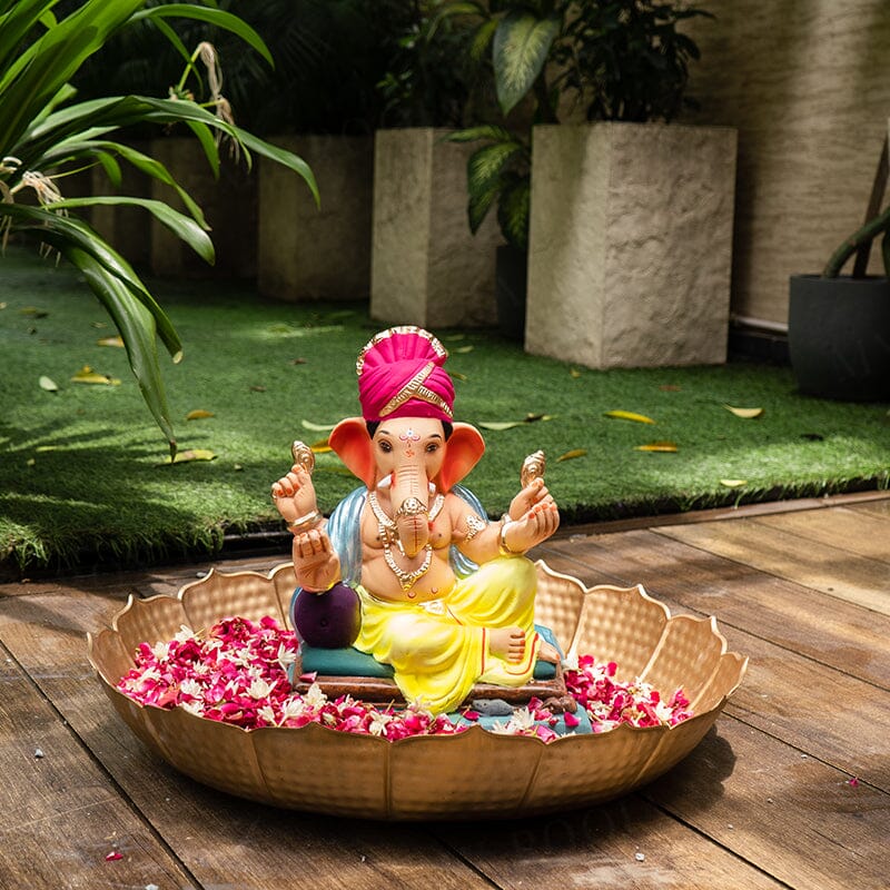1.2FEET Eco-Friendly Siddhipriya Feta Ganpati | Plant-A-Ganesha