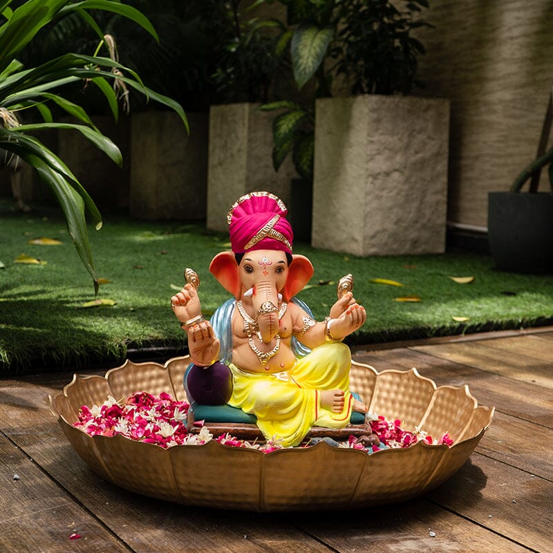 1.2FEET Eco-Friendly Siddhipriya Feta Ganpati | Plant-A-Ganesha