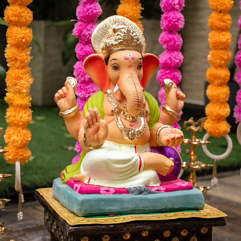 1.2FEET Eco-Friendly Vishwaraja Ganpati | Plant-A-Ganesha