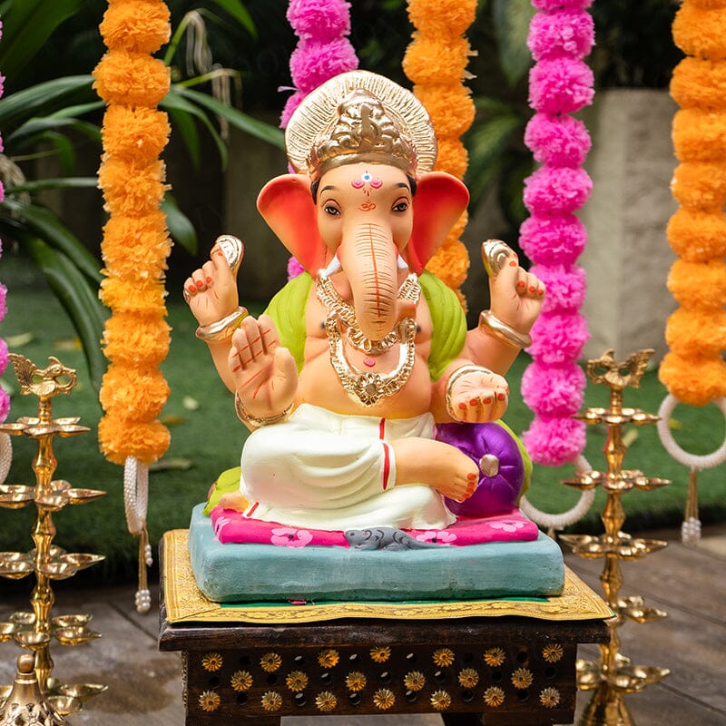 1.2FEET Eco-Friendly Vishwaraja Ganpati | Plant-A-Ganesha