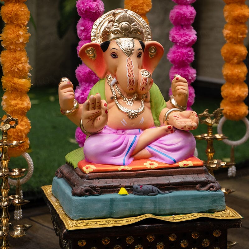 1.2FEET Eco-Friendly Dagdusheth Ganapati | Plant-A-Ganesha