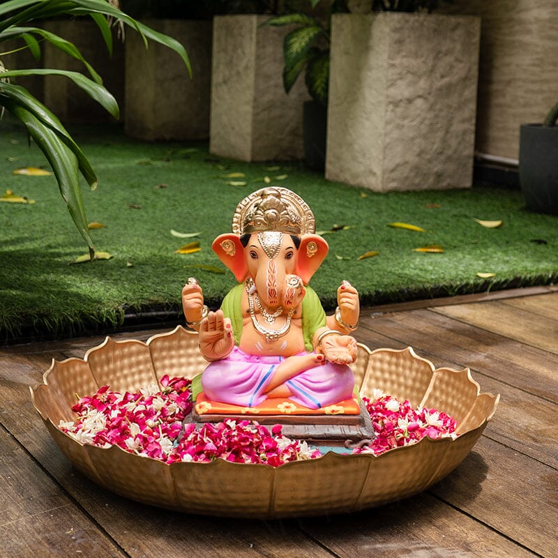 1.2FEET Eco-Friendly Dagdusheth Ganapati | Plant-A-Ganesha