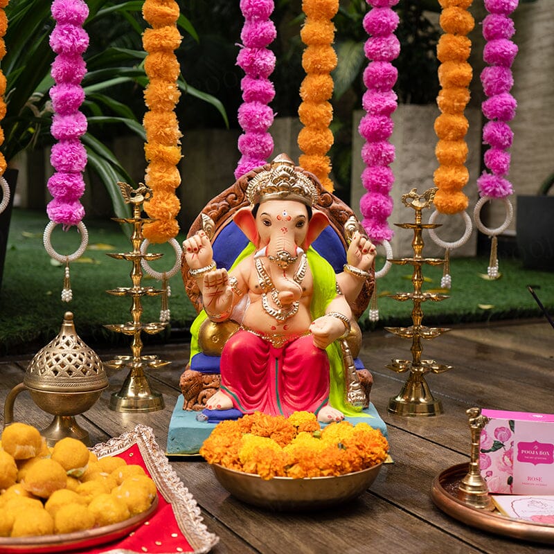 1.2FEET Eco-Friendly Lalbaugcha Raja Ganpati | Plant-A-Ganesha