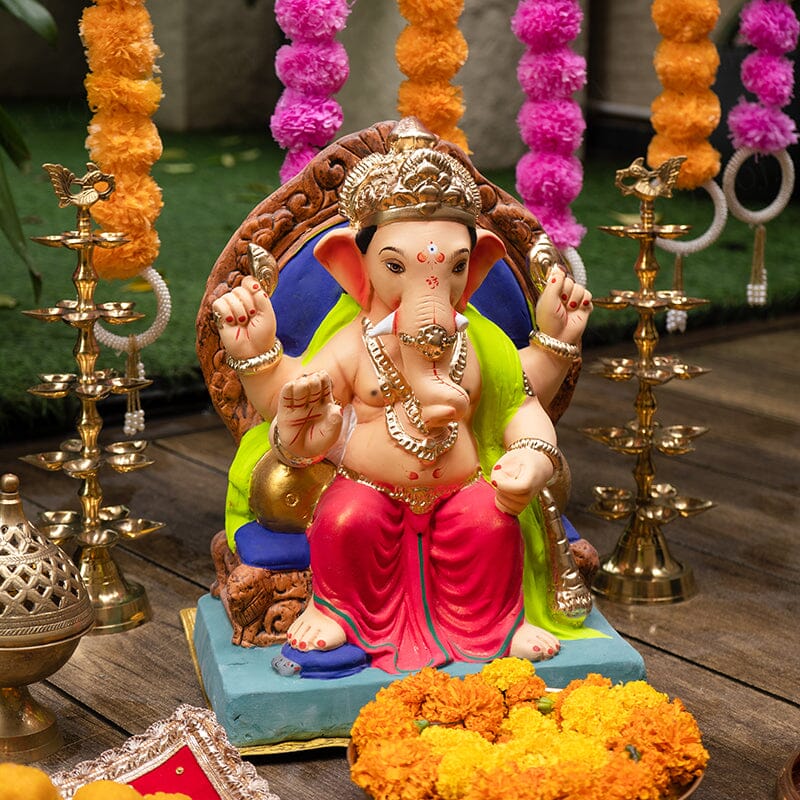 1.2FEET Eco-Friendly Lalbaugcha Raja Ganpati | Plant-A-Ganesha